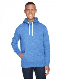 J America JA8677   Adult Melange Fleece Pullover Hooded Sweatshirt