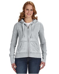 J America JA8913 Ladies' Zen Full-Zip Fleece Hooded Sweatshirt