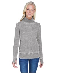 J America JA8930 Ladies' Zen Fleece Cowl Neck