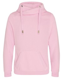 Just Hoods By AWDis JHA021 Men's Heavyweight Cross Over Neck Hooded Sweatshirt