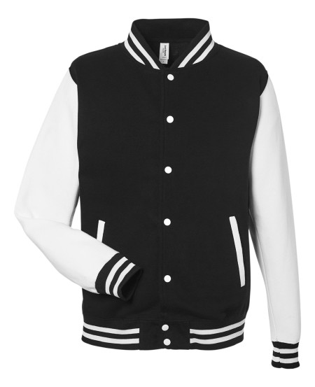 Just Hoods By AWDis JHA043 Men's Heavyweight Letterman Jacket