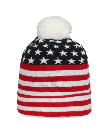 Outdoor Cap KNFUSA USA Watch Cap With Pom