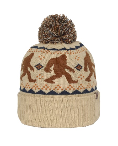 Outdoor Cap KNFWILD Knit Printed Watch Cap with Pom