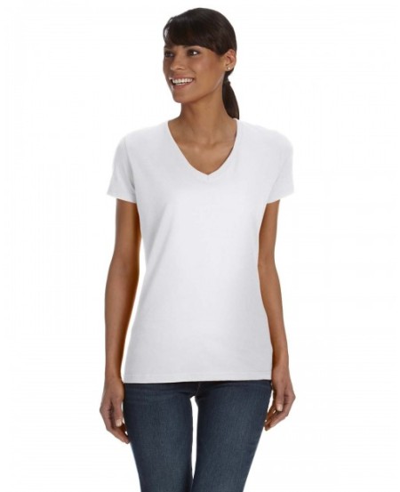 Fruit of the Loom L39VR   Ladies' HD Cotton V-Neck T-Shirt