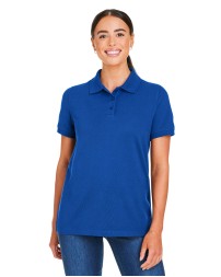 Harriton M205W Ladies' Valiant Cotton Snag Protect Polo