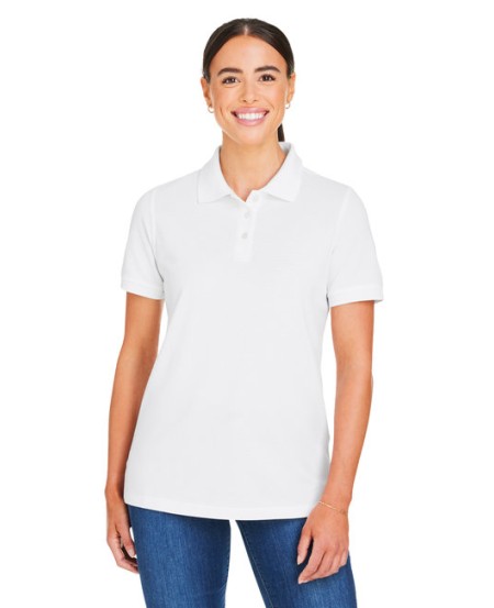 Harriton M205W   Ladies' Valiant Cotton Snag Protect Polo