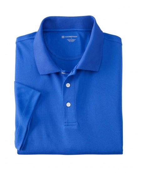 Harriton M353   Men's Double Mesh Polo