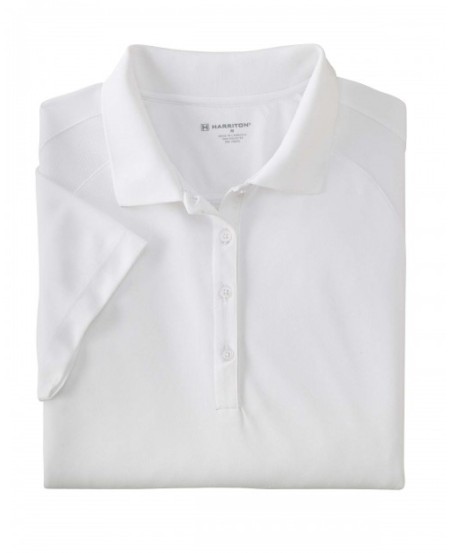 Harriton M374W   Ladies' Polytech Mesh Insert Polo