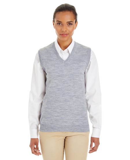 Harriton M415W Ladies' Pilbloc V-Neck Sweater Vest