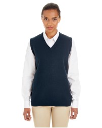 Harriton M415W Ladies' Pilbloc V-Neck Sweater Vest