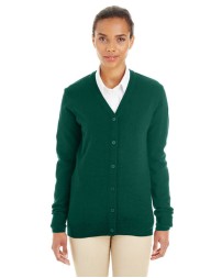 Harriton M425W Ladies' Pilbloc V-Neck Button Cardigan Sweater