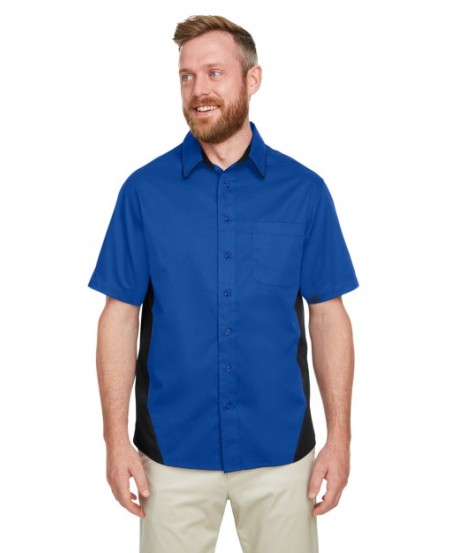 Harriton M586   Men's Flash IL Colorblock Short Sleeve Shirt