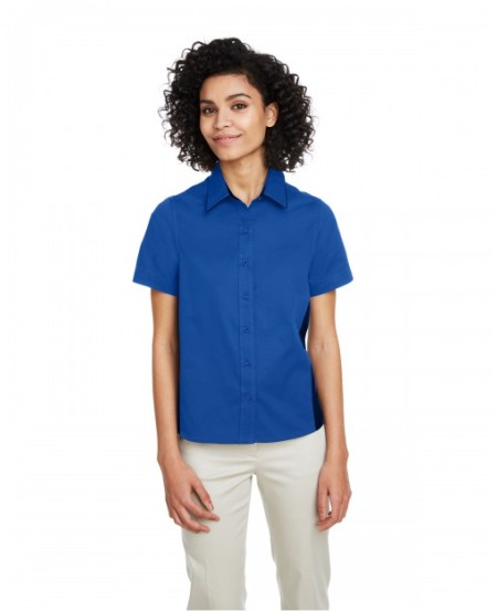 Harriton M586W   Ladies' Flash IL Colorblock Short Sleeve Shirt