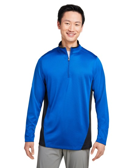 Harriton M786   Men's Flash Snag Protection Plus IL Colorblock Quarter-Zip