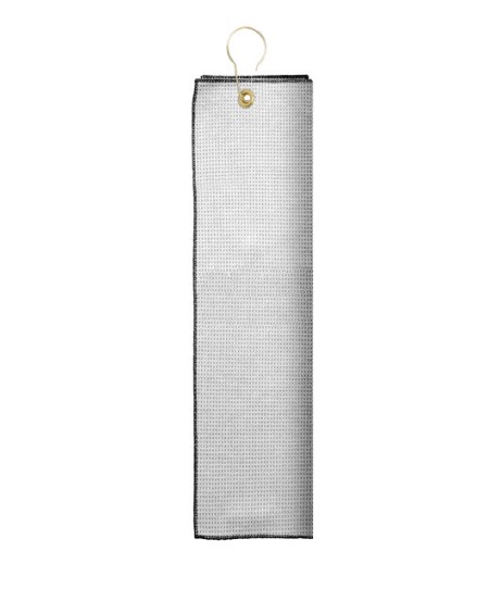 Pro Towels MW26TG   Microfiber Waffle Golf Towel with Tri-Fold Grommet