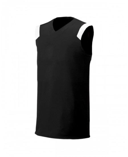 A4 N2340   Adult Moisture Management V Neck Muscle Shirt