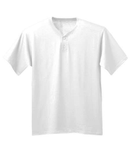 A4 N3143   Adult Tek Henley Jersey