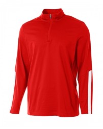 A4 N4262   Adult League Quarter-Zip Jacket