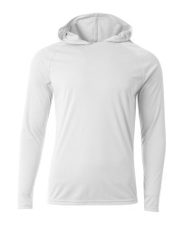 A4 NB3409   Youth Long Sleeve Hooded T-Shirt