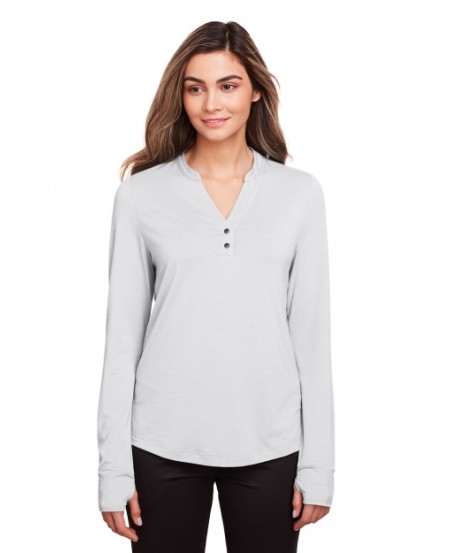 North End NE400W   Ladies' JAQ Snap-Up Stretch Performance Pullover