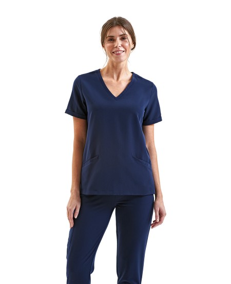 Onna By Premier NN310 Ladies' Invincible V-Neck Stretch Scrub Top