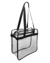 OAD OAD5005 Clear Tote with Zippered Top