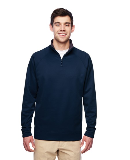 Jerzees PF95MR Adult DRI-POWER SPORT Quarter-Zip Cadet Collar Sweatshirt