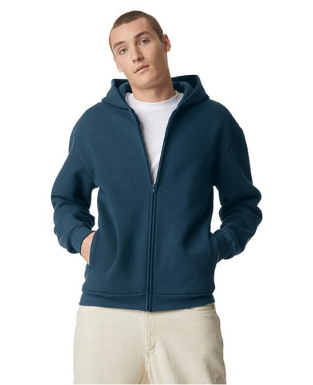 American Apparel RF497   ReFlex Fleece Unisex Full Zip Hoodie