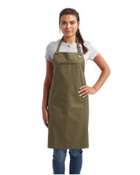 Artisan Collection by Reprime RP121 Unisex Barley Contrast Stitch Recycled Bib Apron