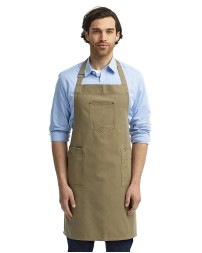 Artisan Collection by Reprime RP132 Unisex Cotton Chino Bib Apron