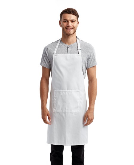 Artisan Collection by Reprime RP154 Unisex 'Colours' Recycled Bib Apron with Pocket