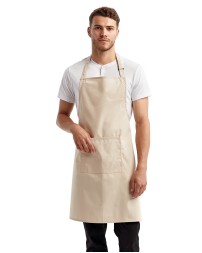 Artisan Collection by Reprime RP154 Unisex 'Colours' Recycled Bib Apron with Pocket