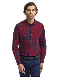 Artisan Collection by Reprime RP250 Men's Mulligan Check Long-Sleeve Cotton Shirt