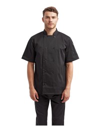 Artisan Collection by Reprime RP656   Unisex Short-Sleeve Recycled Chef's Coat