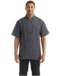 Artisan Collection by Reprime RP906   Unisex Zip-Close Short Sleeve Chef's Coat