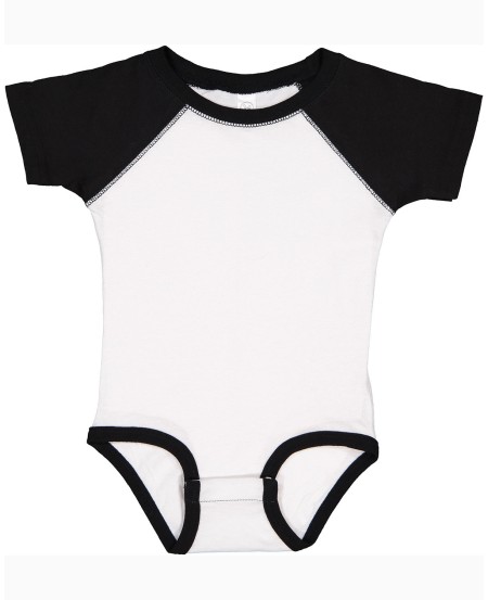 Rabbit Skins RS4430 Infant Baseball Bodysuit