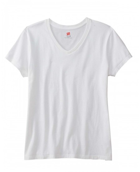 Hanes S04V   Ladies' Perfect-T V-Neck T-Shirt