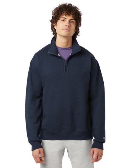 Champion S450   Unisex Powerblend Quarter-Zip Pullover