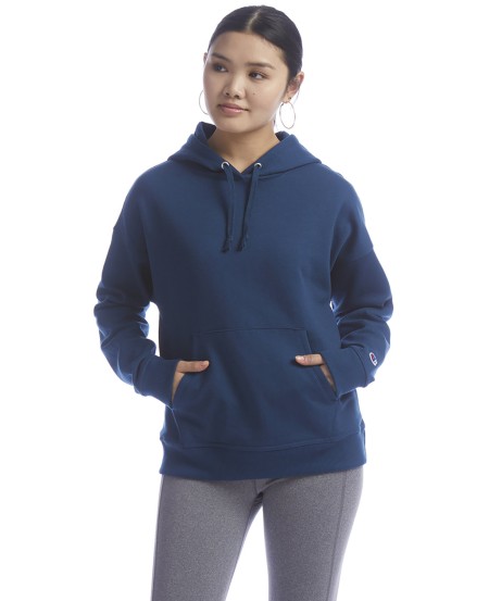 Champion S760   Ladies' PowerBlend Relaxed Hooded Sweatshirt