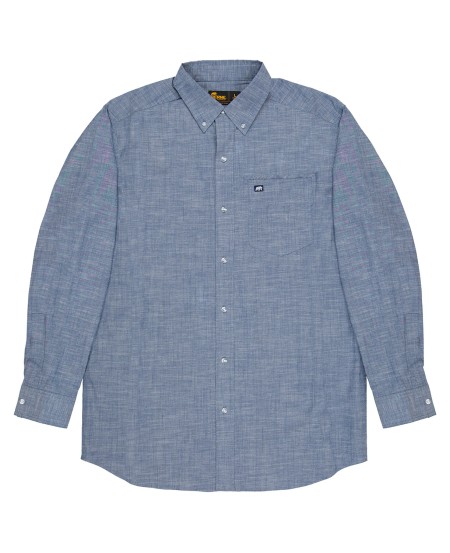 Berne SH28   Men's Foreman Flex180 Chambray Button-Down Woven Shirt