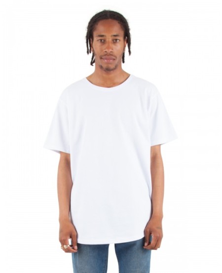 Shaka Wear SHCLT   Adult Curved Hem Long T-Shirt