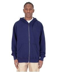 Shaka Wear SHGDZ Men's Garment Dye Double-Zip Hooded Sweatshirt