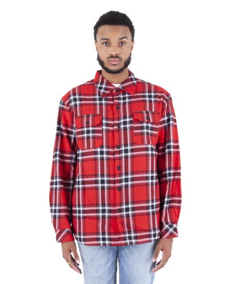 Shaka Wear SHPFJ   Men's Plaid Flannel Jacket