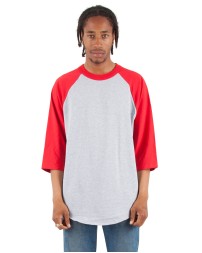 Shaka Wear SHRAG Adult Three-Quarter Sleeve Raglan T-Shirt