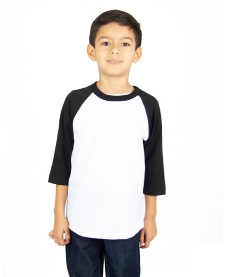 Shaka Wear SHRAGY   Youth Three-Quarter Sleeve Raglan