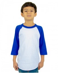 Shaka Wear SHRAGY   Youth Three-Quarter Sleeve Raglan