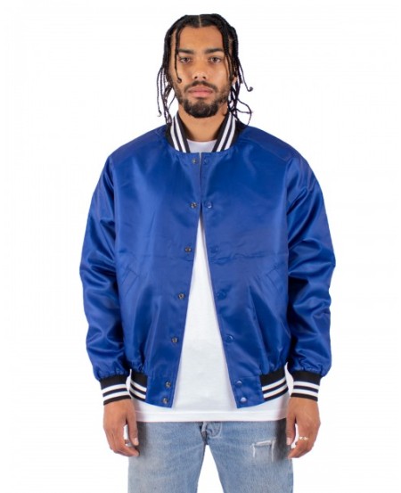 Shaka Wear SHVBJ   Men's Varsity Bomber Jacket