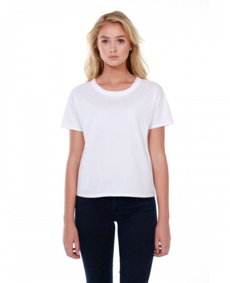 StarTee ST1017   Ladies' Raw-Neck Boxy T-Shirt