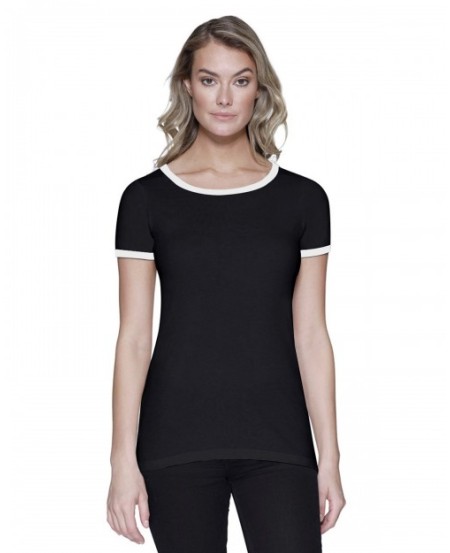 StarTee ST1431   Ladies' CVC Ringer T-Shirt