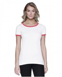 StarTee ST1431   Ladies' CVC Ringer T-Shirt